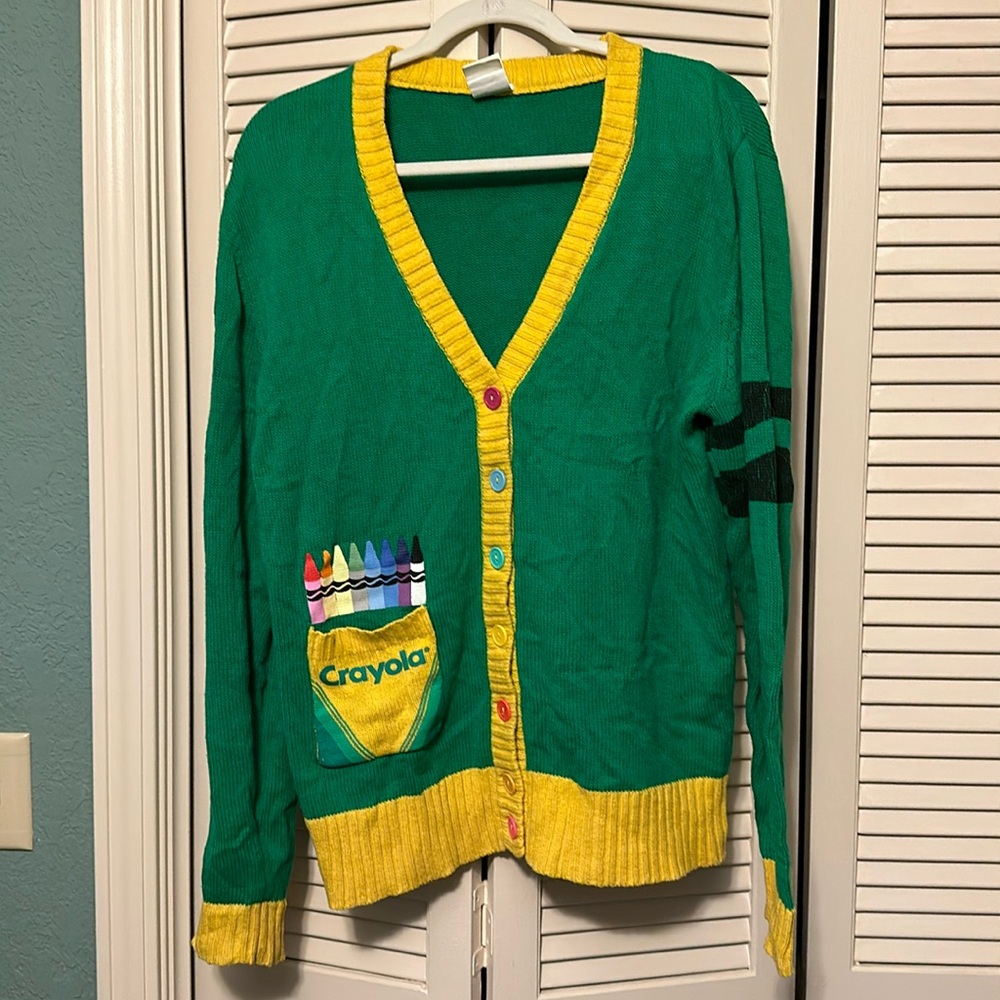 Crayola Sweater RARE!!! In PERFECT CONDITION. Art teacher dream!